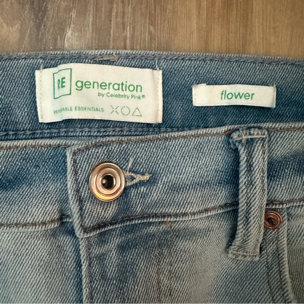RE Generation Celebrity Pink Bootcut Flare Jeans Size 11 Autumn Wind Wash - Picture 7 of 12